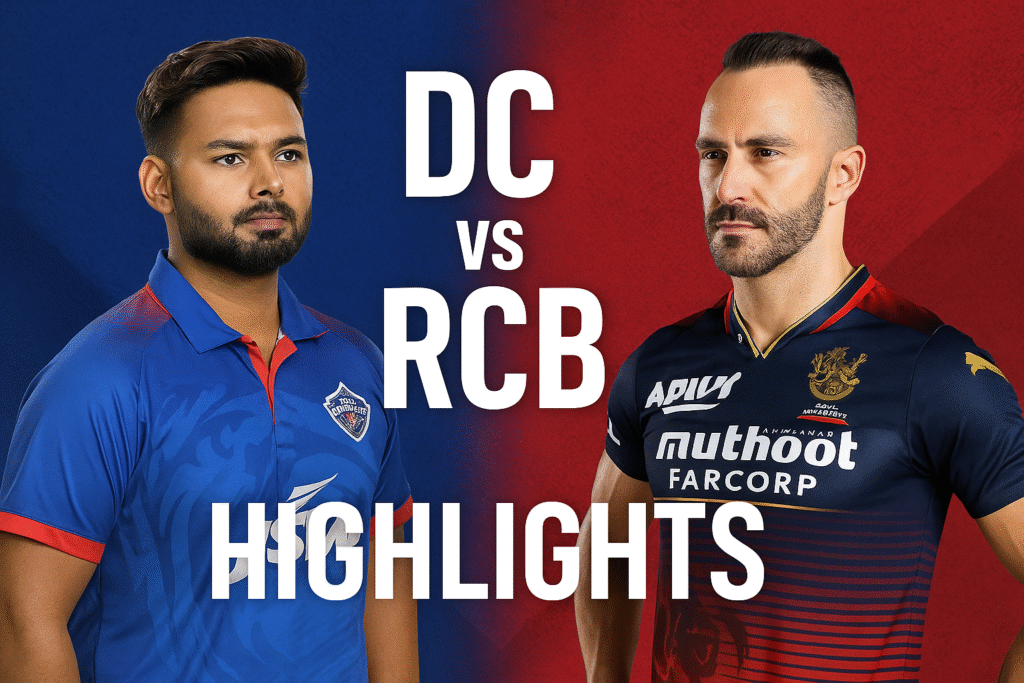 DC vs RCB